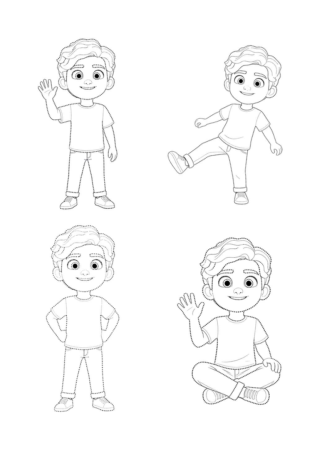 Chunnu Ji’s Fun Coloring & Tracing Adventure – 10 Page Kids Coloring Book PDF | ₹49 Only | Learn With Chunnu Ji