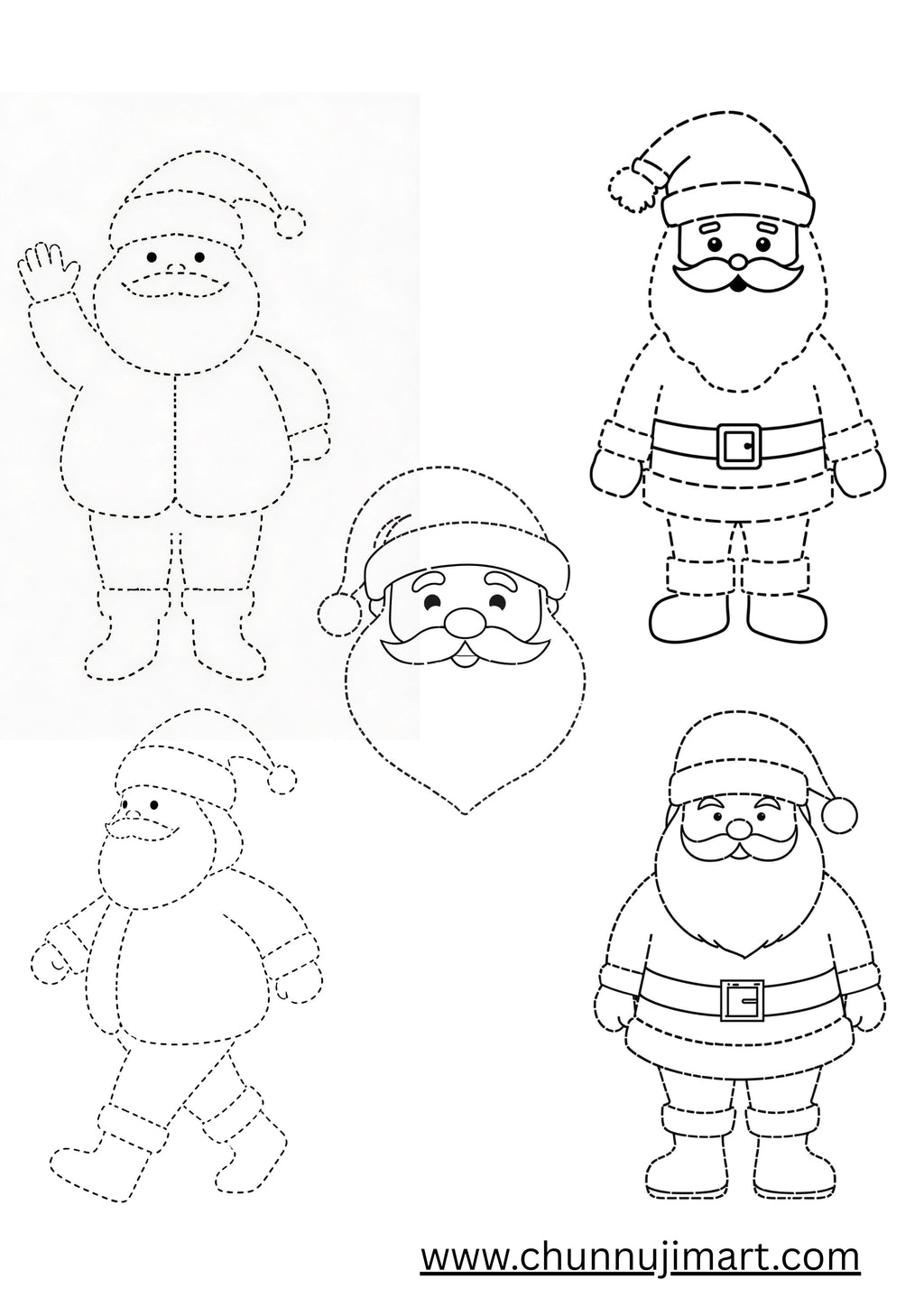 Happy Merry Christmas 🎅 Free Coloring & Tracing Book for Kids (26 Pages)- ₹29 Only