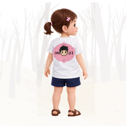 Cute Hoodie Girl T-Shirt for Kids | Soft Cotton Tee 7–14Y
