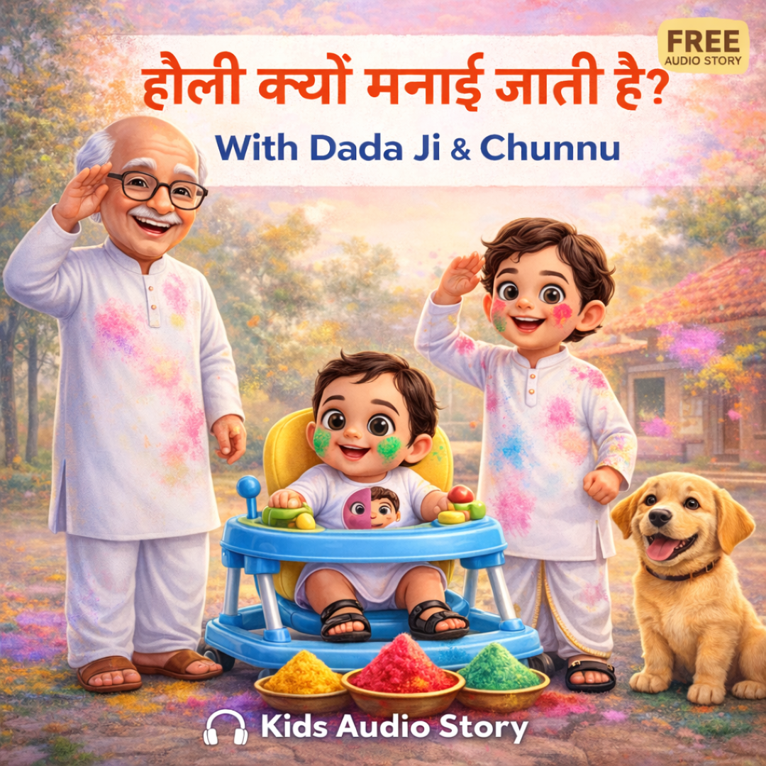 Why Do We Celebrate Holi? | Dada Ji & Chunnu Kids Audio Story
