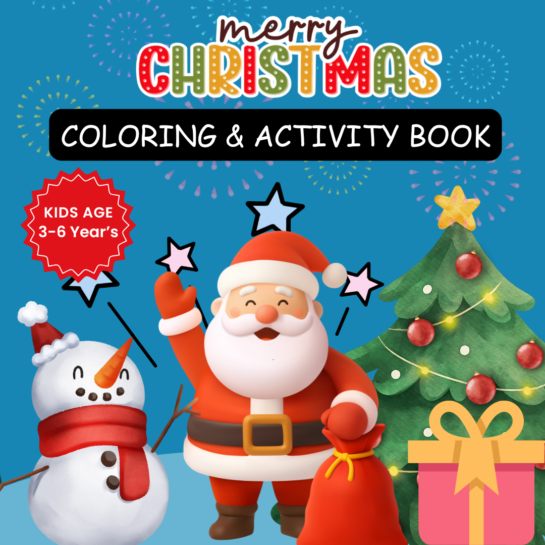 45 + Cute Christmas Coloring Pages – Only ₹99