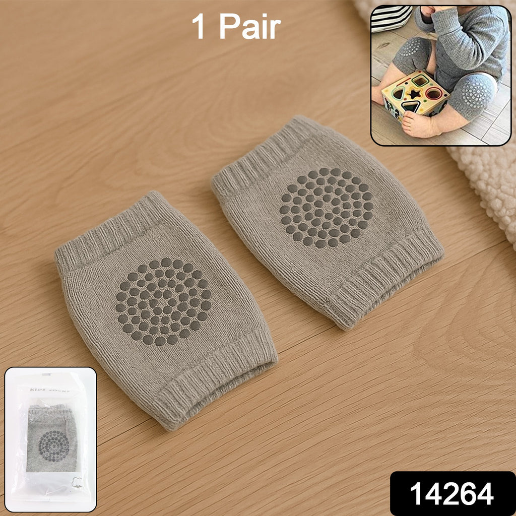 Light Grey Toddler Wool Knee Warmers | Soft Knit Leg Warmers & Baby Knee Guards