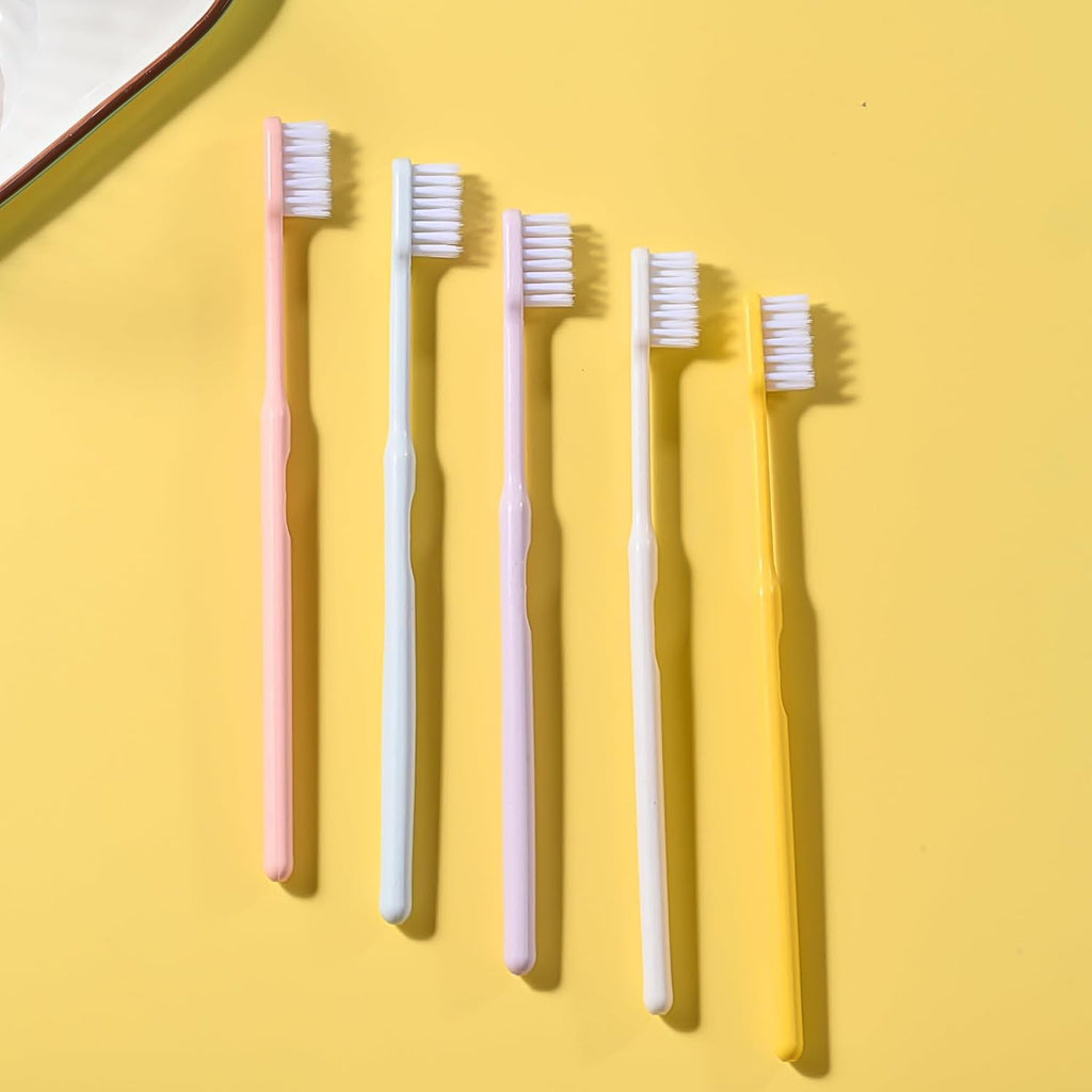 Plastic Toothbrush With Plastic Round Box (20 Pcs Set) - Baby Care