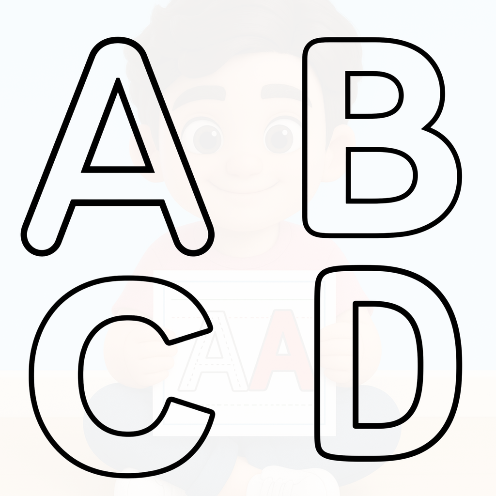 Smart Kids A to Z Coloring Book (PDF) + Free Award Certificate | Instant Download - eBooks