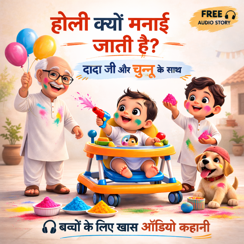 Why Do We Celebrate Holi? | Dada Ji & Chunnu Kids Audio Story