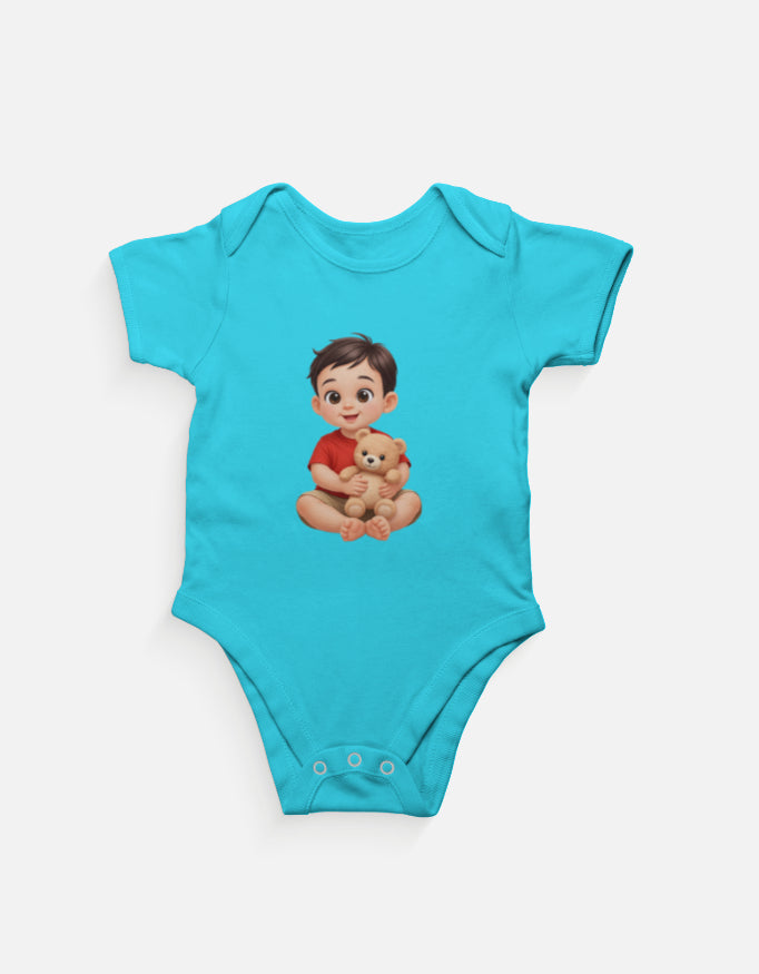 Chunnu Ji Baby Romper for 6–18 Months | Soft Cotton Infant Romper with Cute Print