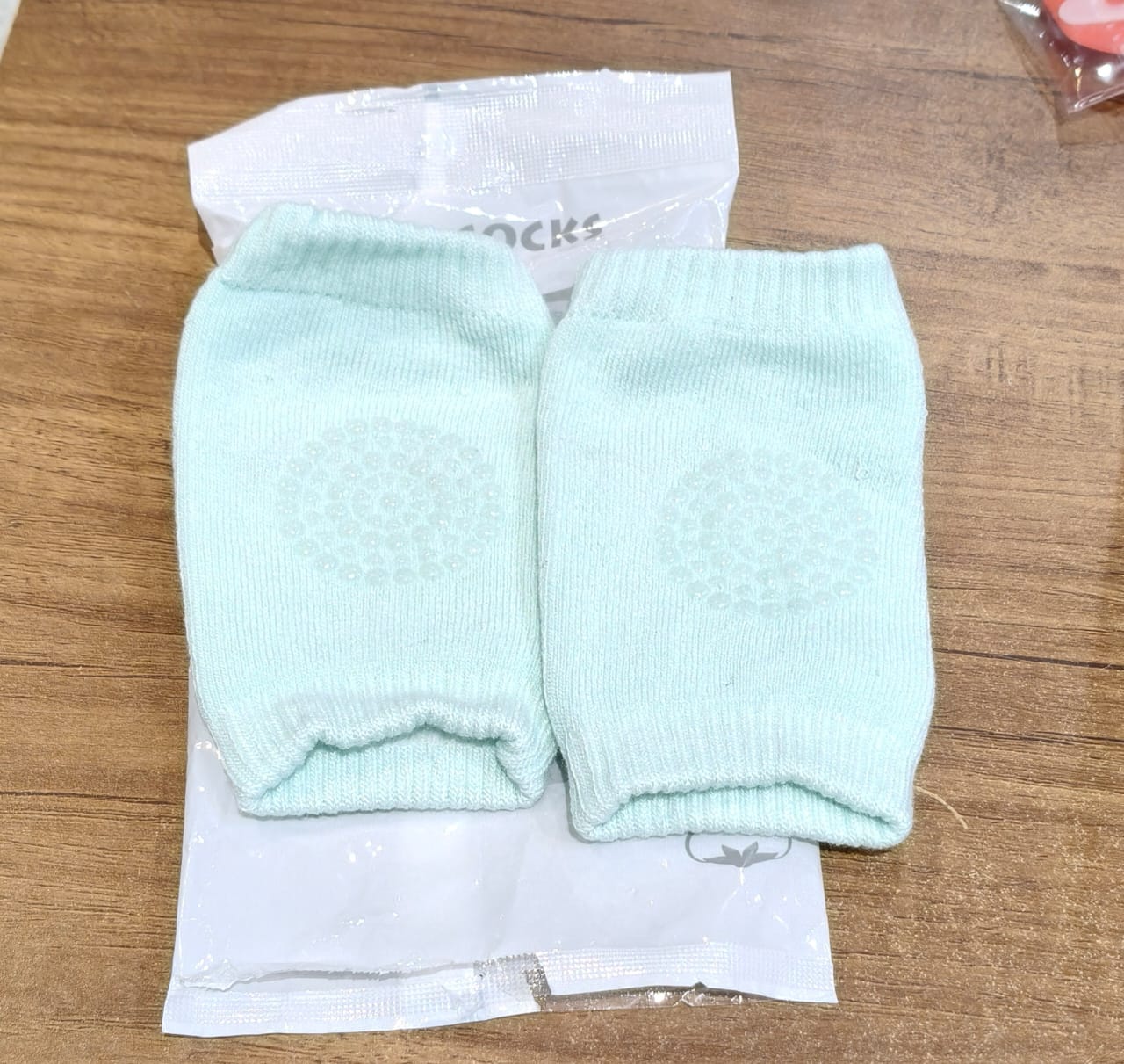 Mint Green Toddler Wool Knee Warmers | Soft Knit Baby Leg Warmers & Knee Guards