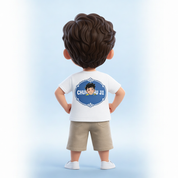 Chunnu Ji Toddler Cotton T-Shirt | Cute Baby & Puppy Print | Soft Kids Wear