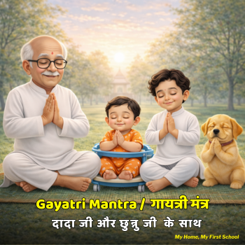 Gayatri Mantra for Kids | Dada Ji ke Saath – My Home, My First School