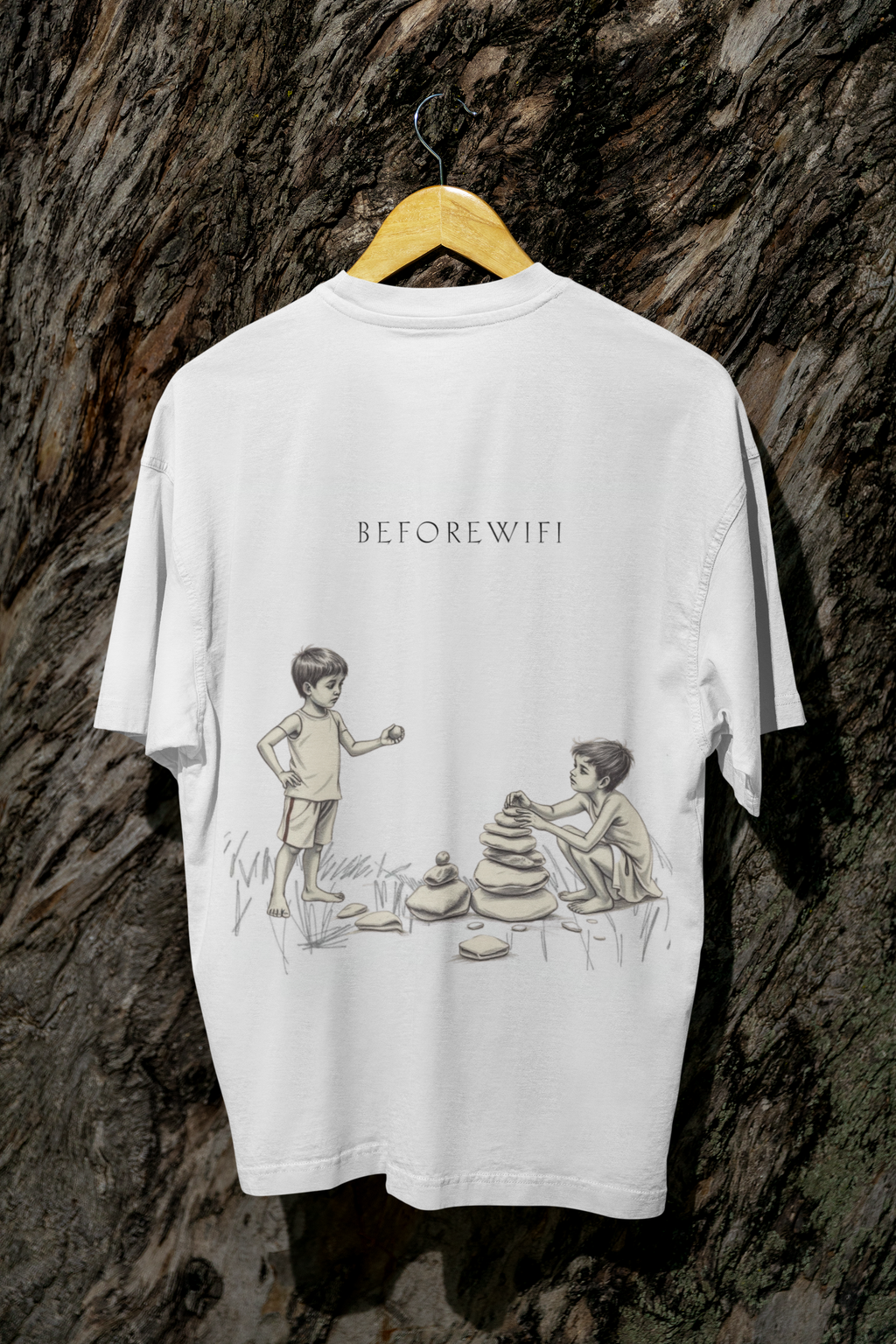Before WiFi- Premium Oversized T-Shirt | 240 GSM Urban Streetwear