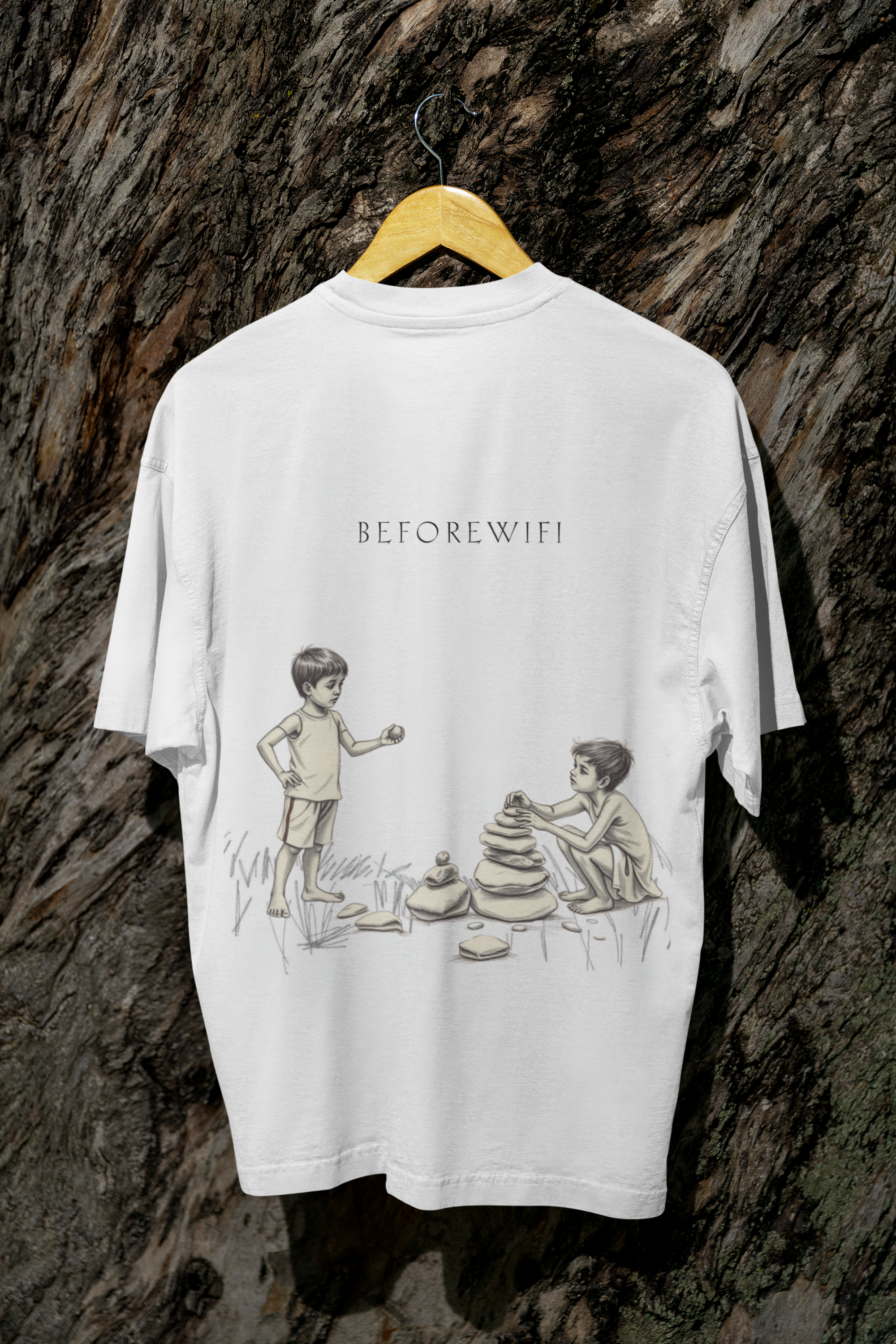 Before WiFi- Premium Oversized T-Shirt | 240 GSM Urban Streetwear
