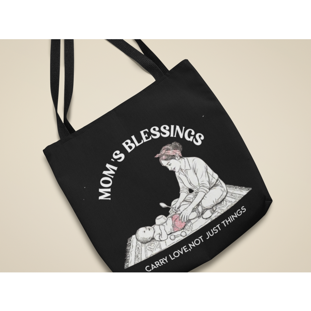 Mom’s Blessings Tote Bag | Premium 300 GSM Canvas Eco Bag | Old Memories Design