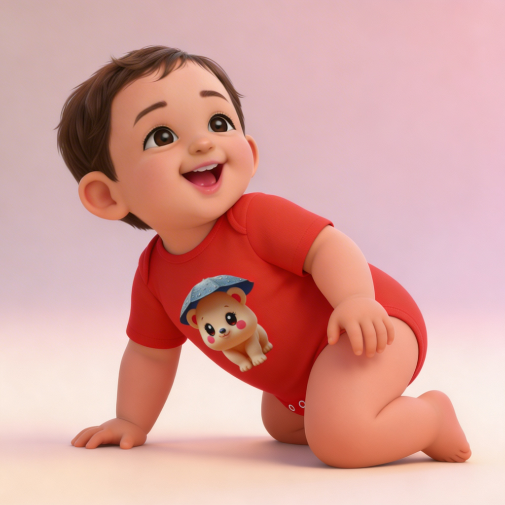 100% Cotton Baby Bodysuit (180 GSM) – Soft & Breathable Onesie