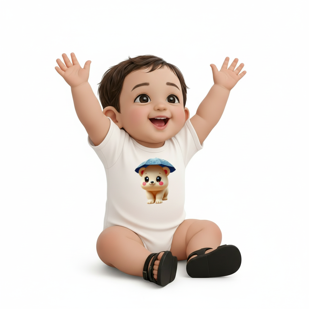 100% Cotton Baby Bodysuit (180 GSM) – Soft & Breathable Onesie