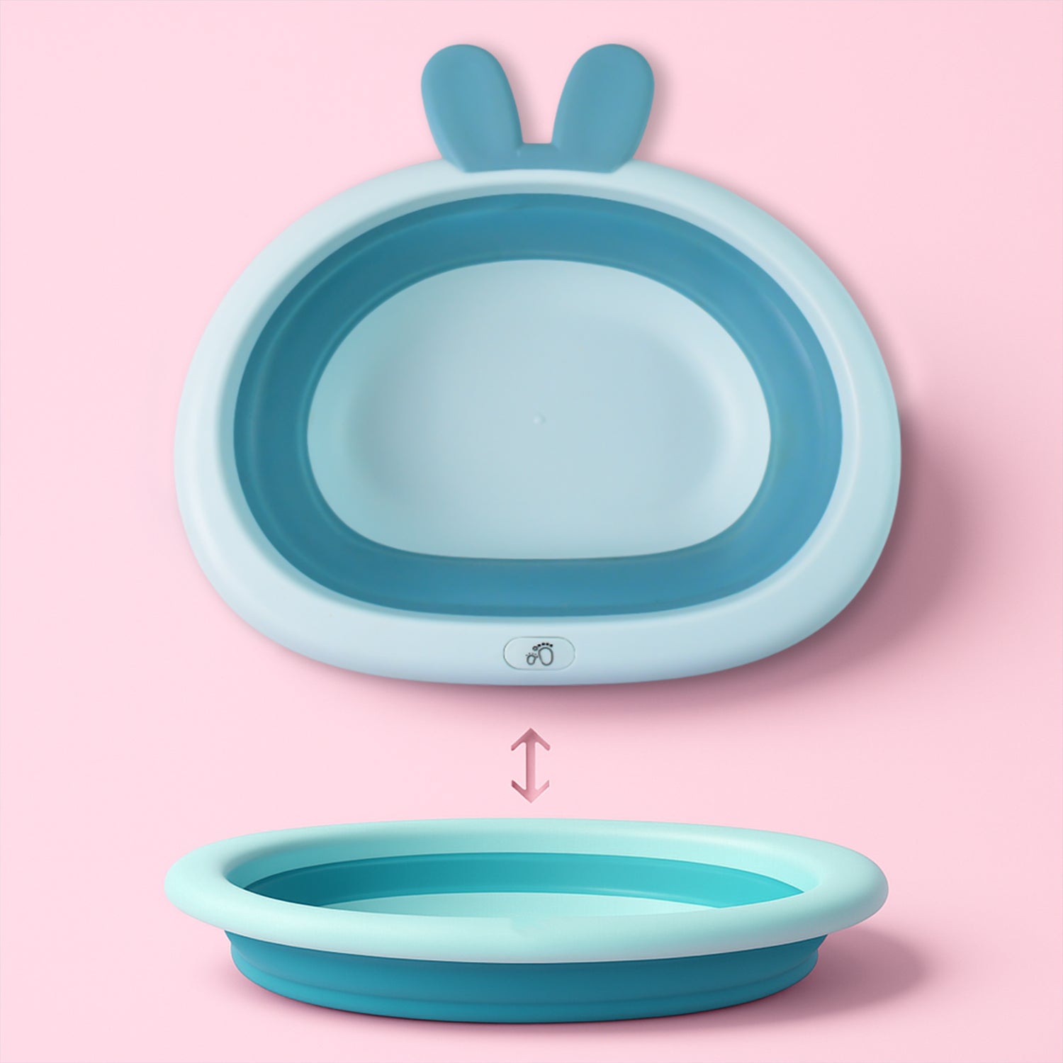Foldable Multipurpose Collapsible Basin With Bunny Ear Handle - Baby Care