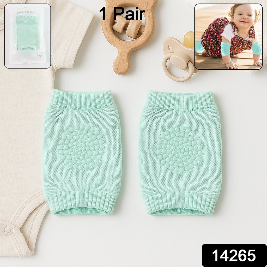 Mint Green Toddler Wool Knee Warmers | Soft Knit Baby Leg Warmers & Knee Guards
